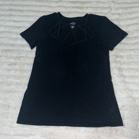 Torrid Black Strappy Top - Picture 2 of 5